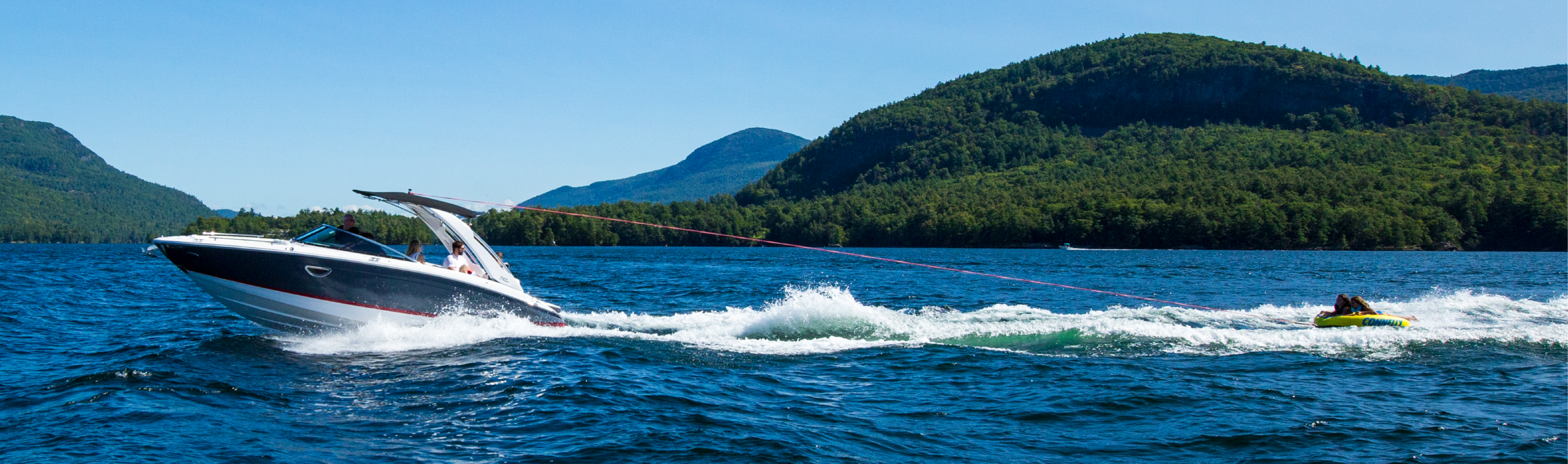 Regal boat on Lake George, NY